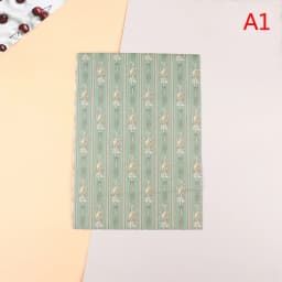 1:12 Dollhouse Sticker Mini Furniture DIY Miniature Backdrop Wallpaper Sticker Colorful Wallpaper Dollhouse Decor Accessories