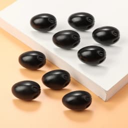 10Pcs Plastic Black Oval Safety Noses Doll Animal Dog Noses for Bear Stuffed Toys DIY Craft Wool Felting Accessories