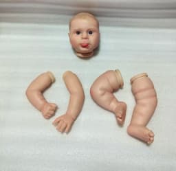 NPK 19inch Finished Reborn Sebby Doll Size Already Painted Kits Very Lifelike Baby with Cloth body Many Details Veins