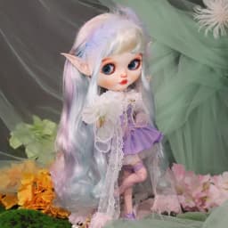 Accessories For ICY DBS Blyth Doll Purple Cloudy Elf Dress Suit 1/6 BJD Anime Girl OB24 Pullip Licca