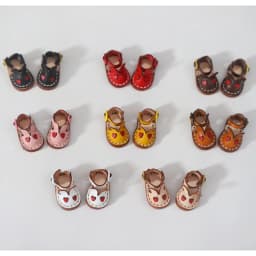 Doll Rabbit Ears Cow Leather Shoes Accessories For Blyth, Ob22/24, Azone, Obitsu11,P9, Gsc, Ymy, Ddf, Nendoroids, 1/12 Bjd Doll
