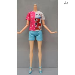 1Set Fashion Outfits for For 30cm BJD Doll Casual Skirt Vest Shirts Pants Dress 1/6 Doll Clothes Dollhouse Accessories