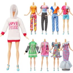1Set Fashion Outfits for For 30cm BJD Doll Casual Skirt Vest Shirts Pants Dress 1/6 Doll Clothes Dollhouse Accessories