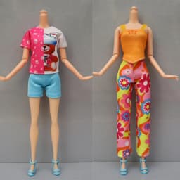 1Set Fashion Outfits for For 30cm BJD Doll Casual Skirt Vest Shirts Pants Dress 1/6 Doll Clothes Dollhouse Accessories