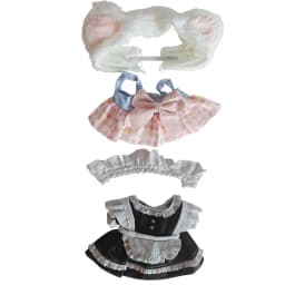 Cute Dres JK Uniform Clothes for 20cm Cotton Plush Cartoon DIY Doll Dress Up Clothing Skirt Suit Socks Toy Accessories Girl Gift