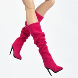 Wrinkle showed up after wearing on your fr dolls boots leopard print FIT for your FR6.0 nu.face 3.0 FR Ⅱ FR2 kissmela F9