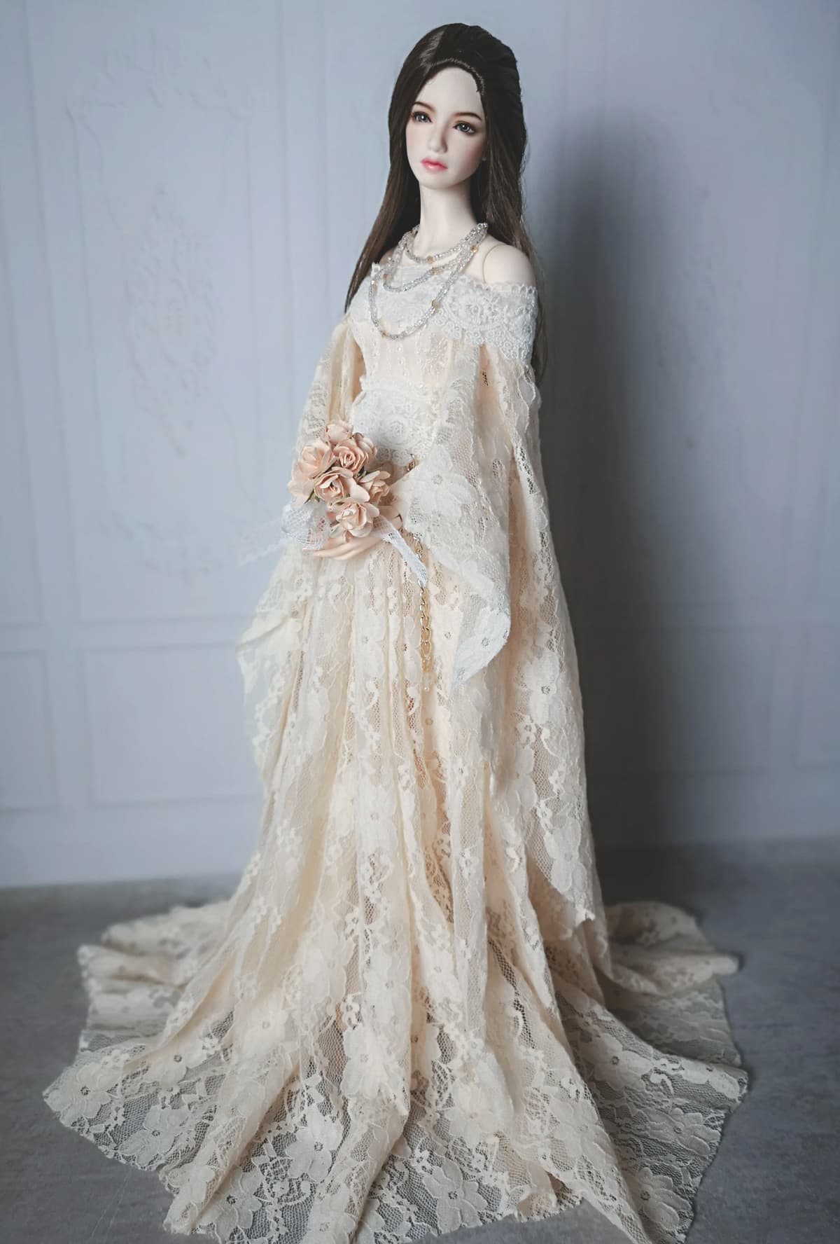 1/6 1/4 1/3 scale BJD clothes Nightdress Palace style Princess dress for BJD/SD YOSD MSD SD13 big girl doll accessories C0650