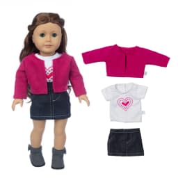 18 Inch Girl Doll Outfit Fashion Girl Doll Clothes Sets Coat Dress