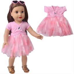 18 Inch Girl Doll Outfit Fashion Girl Doll Clothes Sets Coat Dress