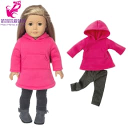 18 Inch Girl Doll Outfit Fashion Girl Doll Clothes Sets Coat Dress