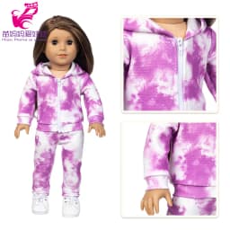 18 Inch Girl Doll Outfit Fashion Girl Doll Clothes Sets Coat Dress