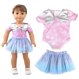 18 Inch Girl Doll Outfit Fashion Girl Doll Clothes Sets Coat Dress