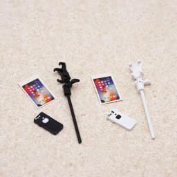1/12 Miniature Dollhouse Selfie Stick Mobile Phone Mini Laptop for Pretend Play Blyth OB11 BJD Doll House Decoration Accessories