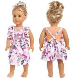 18 Inch Girl Doll Clothes Red Winter Coat Toys Doll Outfits Baby Girl Birthday Gifts