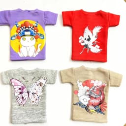 2 pcs/set of Blyth doll costume, cartoon animal print short T-shirt + striped socks, can be used for 1/6 doll