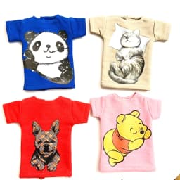 2 pcs/set of Blyth doll costume, cartoon animal print short T-shirt + striped socks, can be used for 1/6 doll