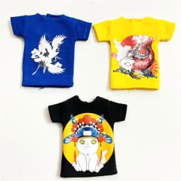 2 pcs/set of Blyth doll costume, cartoon animal print short T-shirt + striped socks, can be used for 1/6 doll