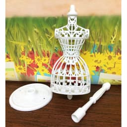 1Set White Display Hollow Model Hanger Holder Stand Gown Dress Clothes Rack Doll Mannequin Girls Dolls DIY Dollhouse Accessories
