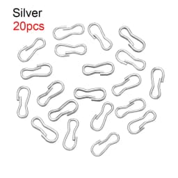 20pcs 9mm Doll Buckle Keychain Clips Baby Dolls Connecting Metal Mini Doll Bag Chain Buckles Accessories Dolls Sewing Accessorie