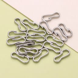 20pcs 9mm Doll Buckle Keychain Clips Baby Dolls Connecting Metal Mini Doll Bag Chain Buckles Accessories Dolls Sewing Accessorie