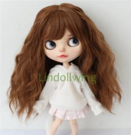9-10 inch Blyth Wig Collection Of Long Curly Hair