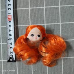 002 1/6 27cm doll head gift for girl collection toy with hair baby head make-up nuannuanmengwu dongcheng qibaoleyuan