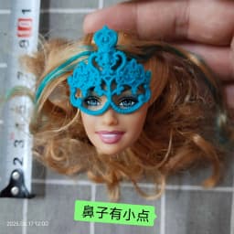 002 1/6 27cm doll head gift for girl collection toy with hair baby head make-up nuannuanmengwu dongcheng qibaoleyuan