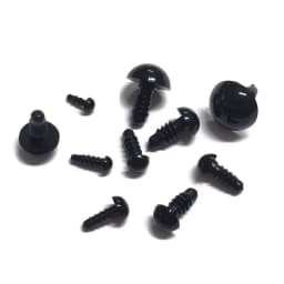 100pcs 10mm Eyeball Doll Accessories Black Plastic Plush Safety Eyes Amigurumi For Toys 6mm 8mm 12mm DIY Funny Toy Eyes Animal