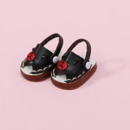 Ob11 Doll Casual Leather Cowhide Shoes Dolls Sandals Beach Shoes Toys For Obitsu11, Holala, Body9, Gsc, Ddf, Ymy 1/12bjd Doll