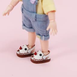 Ob11 Doll Casual Leather Cowhide Shoes Dolls Sandals Beach Shoes Toys For Obitsu11, Holala, Body9, Gsc, Ddf, Ymy 1/12bjd Doll