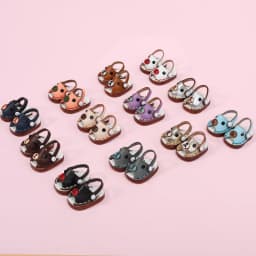 Ob11 Doll Casual Leather Cowhide Shoes Dolls Sandals Beach Shoes Toys For Obitsu11, Holala, Body9, Gsc, Ddf, Ymy 1/12bjd Doll