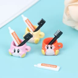 1/6 1/12 Dollhouse Miniature Cup Toothpaste Toothbrush For Ob11 Blyth Barbies Doll House Bathroom Furniture Accessories Toys