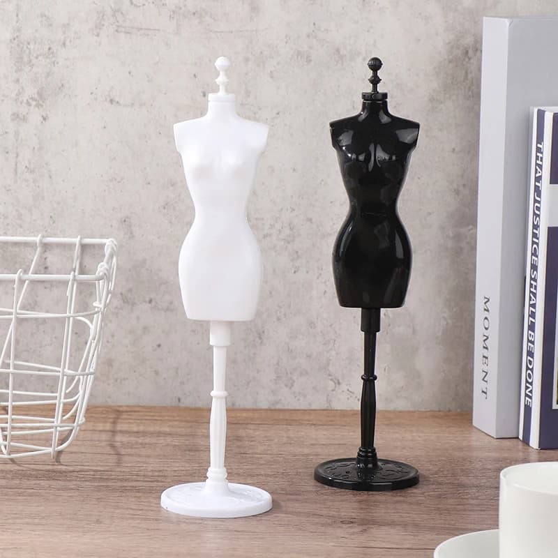 1Set 1:6 Dollhouse Miniature Mannequin Model Skirt Support Humanoid Coat Hanger For Doll Accessories Kids Toys Gift