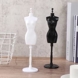 1Set 1:6 Dollhouse Miniature Mannequin Model Skirt Support Humanoid Coat Hanger For Doll Accessories Kids Toys Gift