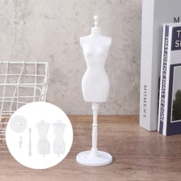 1Set 1:6 Dollhouse Miniature Mannequin Model Skirt Support Humanoid Coat Hanger For Doll Accessories Kids Toys Gift