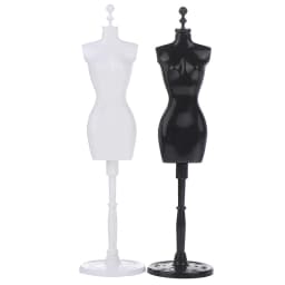 1Set 1:6 Dollhouse Miniature Mannequin Model Skirt Support Humanoid Coat Hanger For Doll Accessories Kids Toys Gift