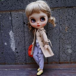 Blythe Doll Clothes Trench Coat For Blyth Azone Shoes OB23 OB24 Dolls Windbreaker
