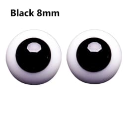 1Pair Safety Animal Toy Eyes DIY Blue Black Glass Eyes Eyeball For BJD Doll DIY Doll Making Crafts Accessories 6/8/10/12/14mm