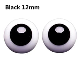 1Pair Safety Animal Toy Eyes DIY Blue Black Glass Eyes Eyeball For BJD Doll DIY Doll Making Crafts Accessories 6/8/10/12/14mm