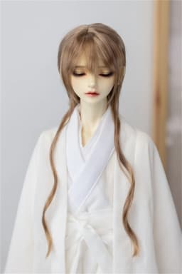In Stock BJD/SD Wig 1/3 1/4 Milk Silk Short Hair Long Curly Elegant Girls Brown Green Doll Accessories(No Doll)