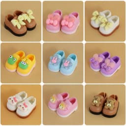 Macaron Color Cute 1/6 Bjd Doll Shoes 30cm Doll Shoes Accessories Princess Shoes Toys Accessories
