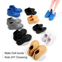 Multistyles Fashion 1/6 Male Dolls Decors Parts Doll Shoes Prince Males Kids DIY Dressing Boots Sandals