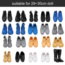 Multistyles Fashion 1/6 Male Dolls Decors Parts Doll Shoes Prince Males Kids DIY Dressing Boots Sandals