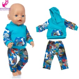 Baby Doll Boy Clothes 43Cm 17 Inch Baby Dolls Coat Sport Toys Wear Children Girl Gifts