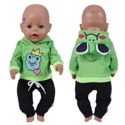 Baby Doll Boy Clothes 43Cm 17 Inch Baby Dolls Coat Sport Toys Wear Children Girl Gifts