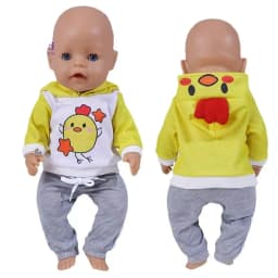 Baby Doll Boy Clothes 43Cm 17 Inch Baby Dolls Coat Sport Toys Wear Children Girl Gifts