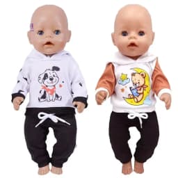 Baby Doll Boy Clothes 43Cm 17 Inch Baby Dolls Coat Sport Toys Wear Children Girl Gifts
