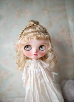 Blythes Doll Wig Suitable for 1/6 9-10in Size Fashionable New Mohair Styling Wool Wig Retro Palace Style Women's Brown Powder