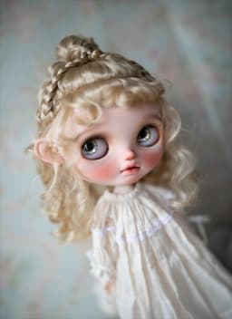 Blythes Doll Wig Suitable for 1/6 9-10in Size Fashionable New Mohair Styling Wool Wig Retro Palace Style Women's Brown Powder