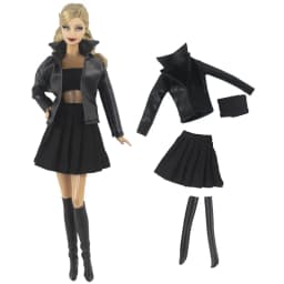 Handmade BABI CLOTHES Leather Clothing Outfit for 11.5 inch 30cm Doll Clothes Many Style Gifts for BABI Doll Accessories 03